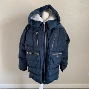 Orolay blue down utility jacket size small